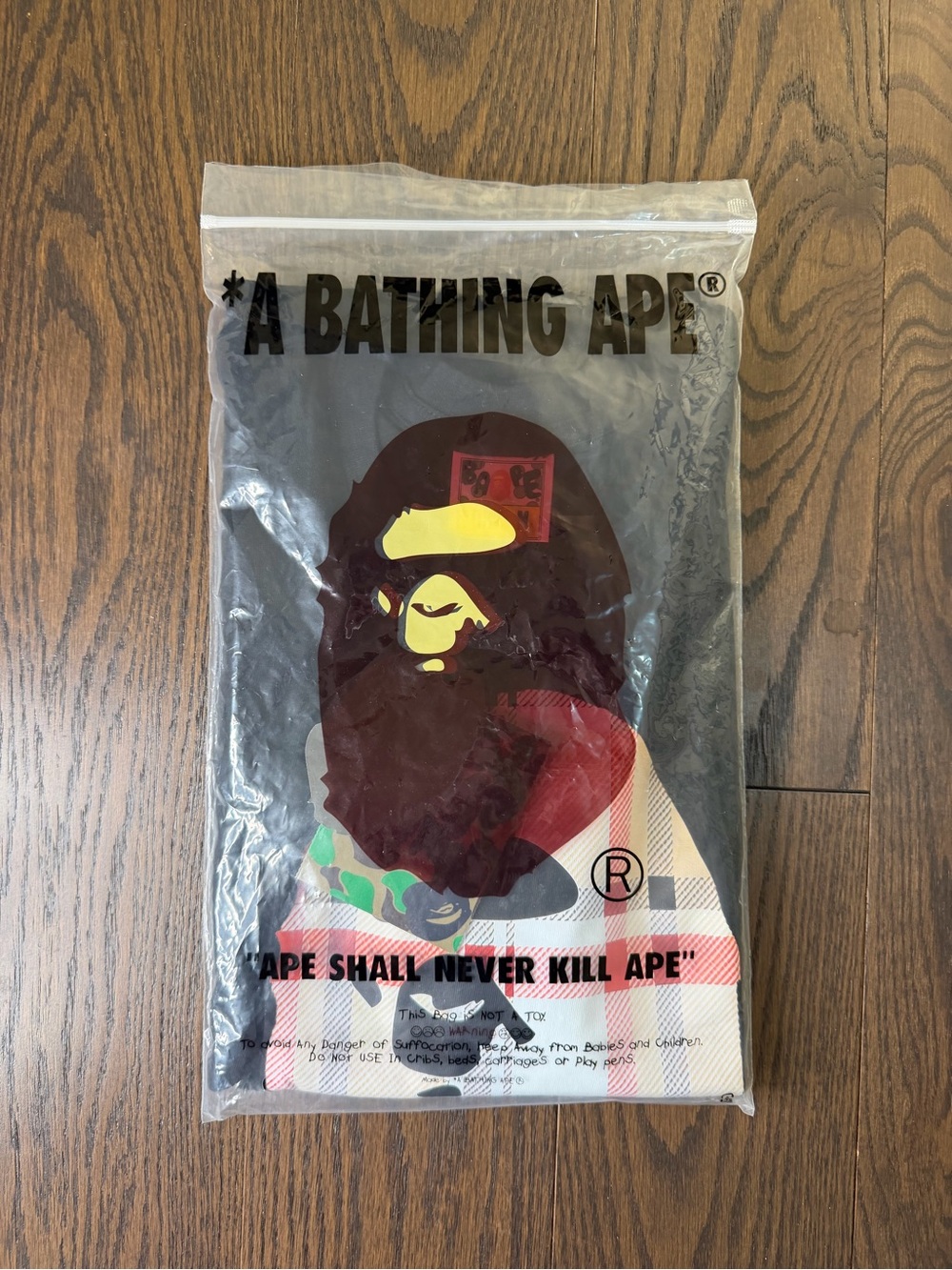 BAPE x Burberry collab tee, 45dollars each.”